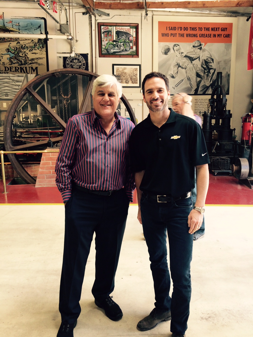Jimmie Johnson on Jay Leno's Garage Tonight Warehouse Jimmie Johnson